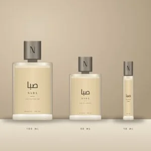 Saba Eau de Parfum in its three sizes
